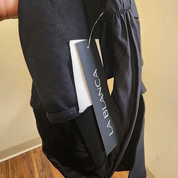 La Blanca black Bikini Bottom size 4 NWT - Picture 5 of 12